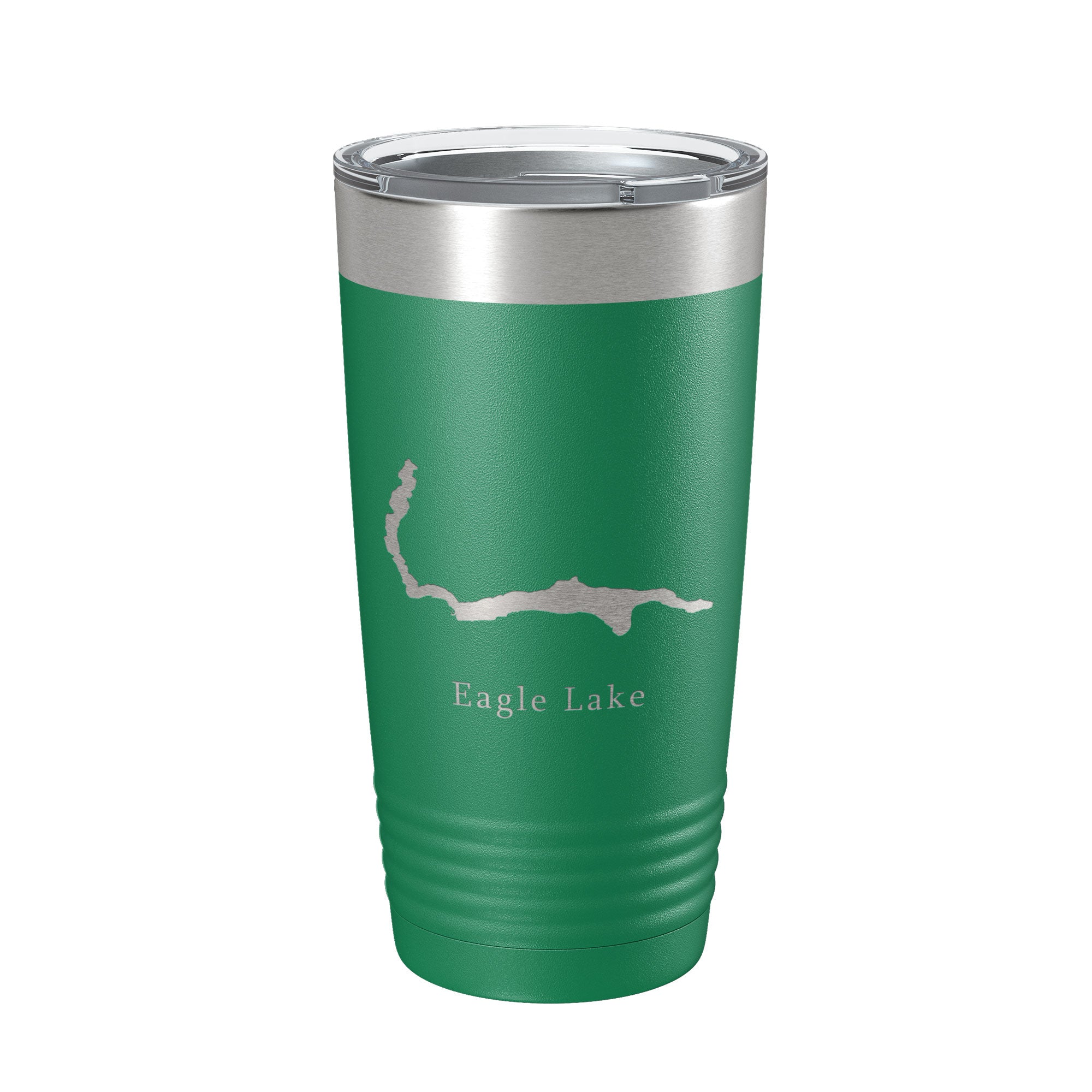 Eagle Lake Map Tumbler Travel Mug Insulated Laser Engraved Coffee Cup Maine 20 oz
