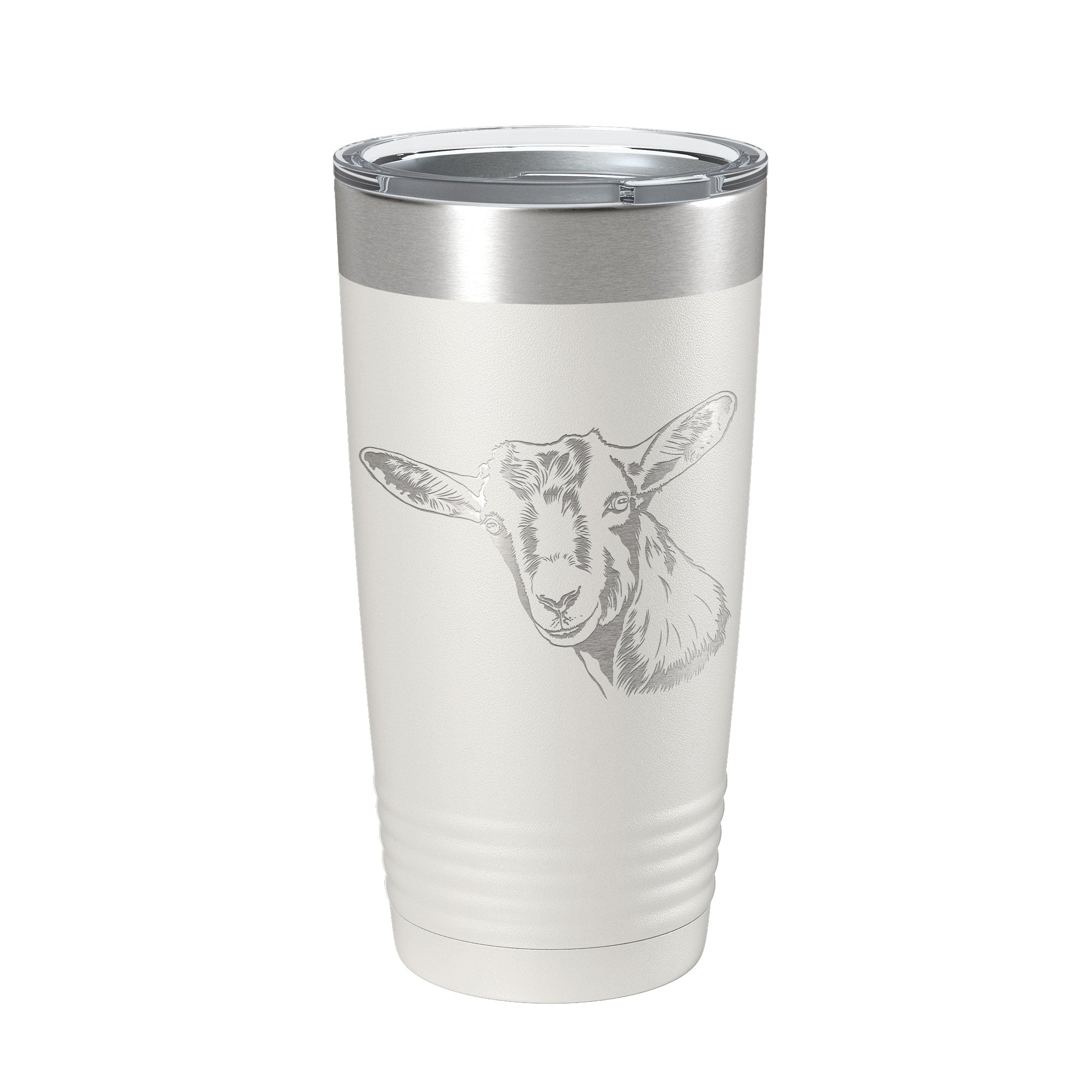 Goat Face Tumbler Goat Farmer Travel Mug Insulated Laser Engraved Coffee Cup Gift 4H 20 oz