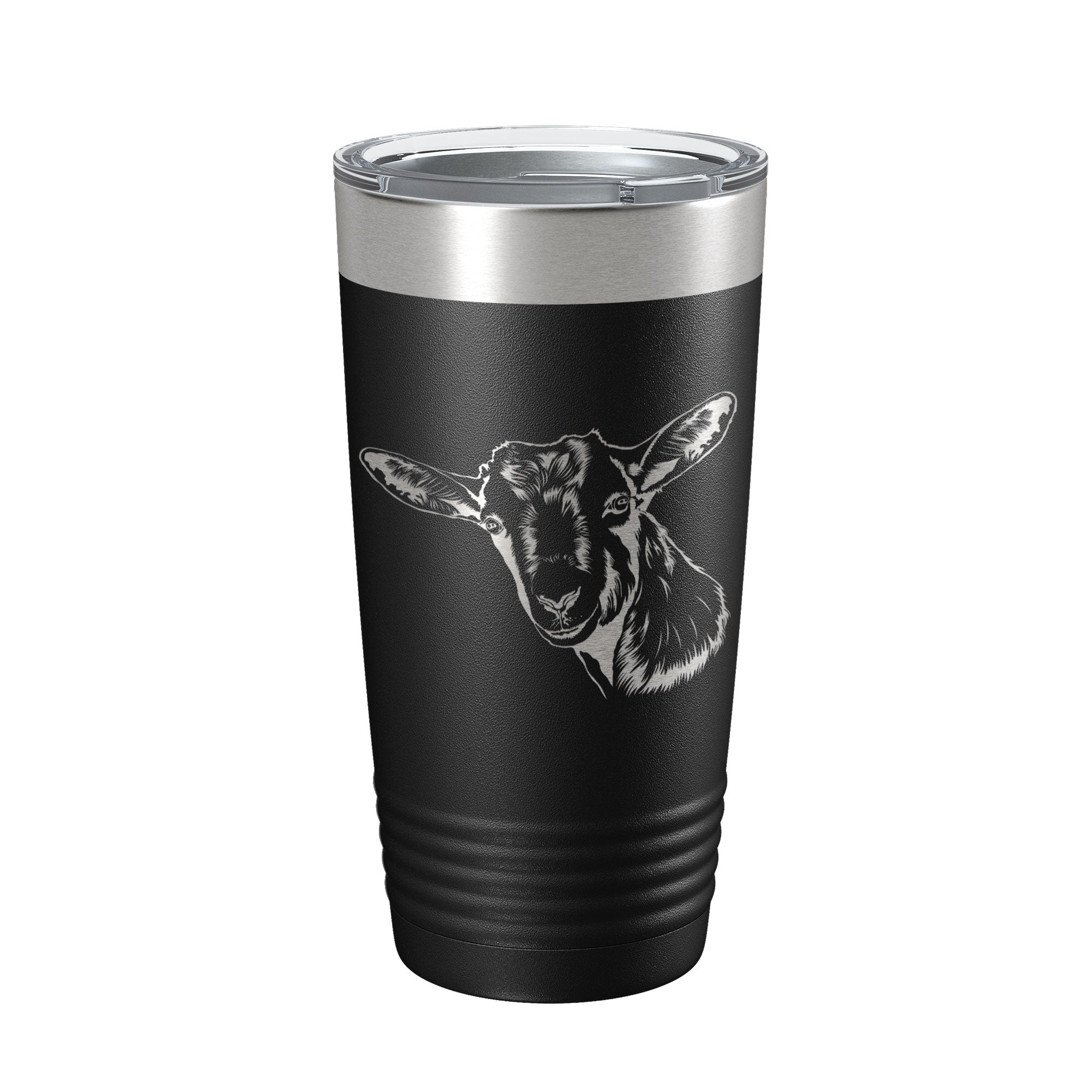 Goat Face Tumbler Goat Farmer Travel Mug Insulated Laser Engraved Coffee Cup Gift 4H 20 oz