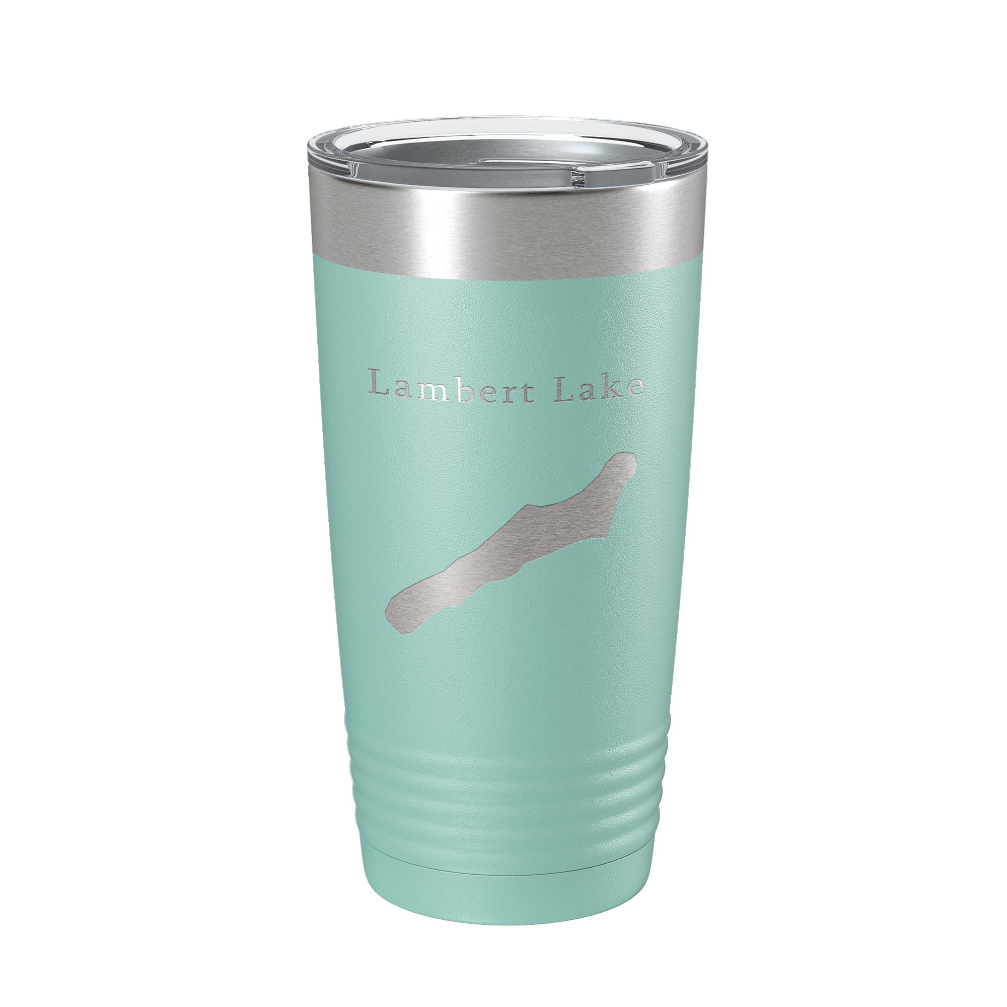 Lambert Lake Map Tumbler Travel Mug Insulated Laser Engraved Coffee Cup Georgia 20 oz