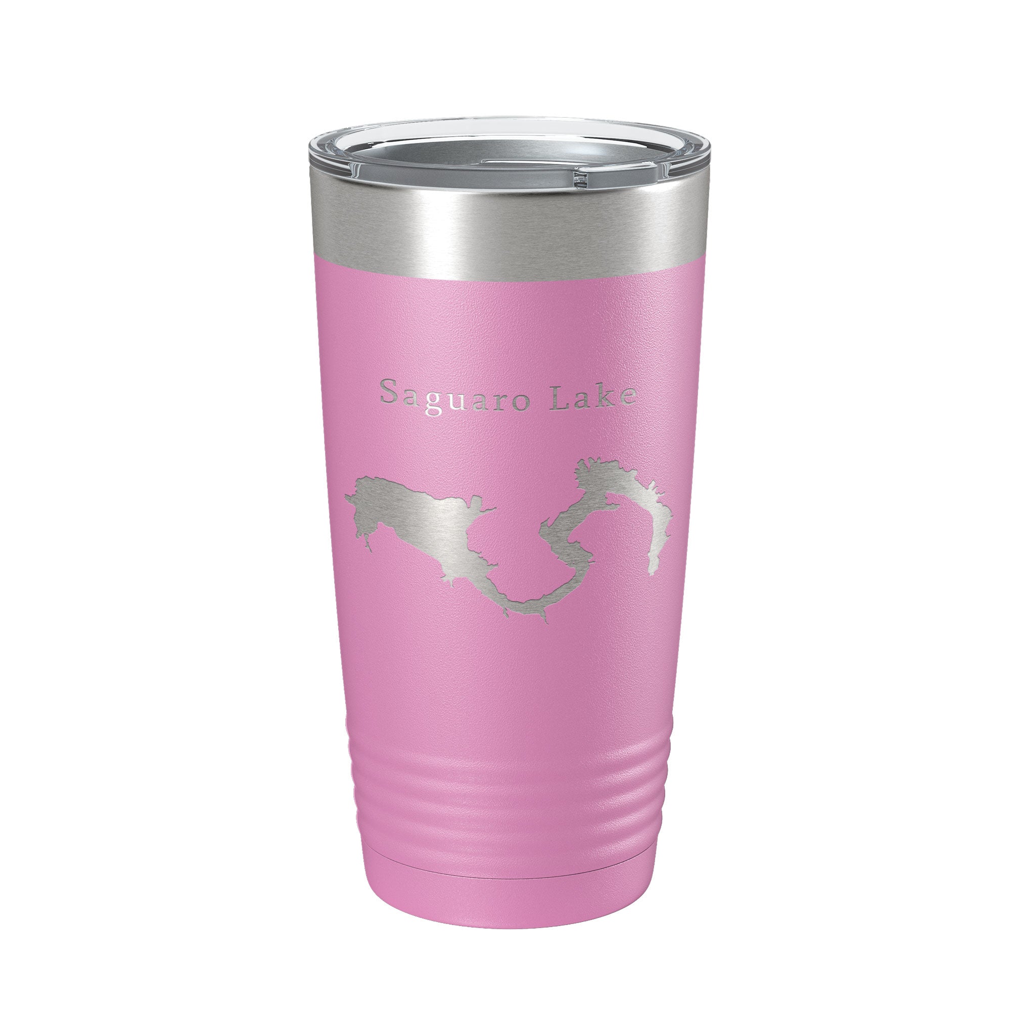 Saguaro Lake Map Tumbler Travel Mug Insulated Laser Engraved Coffee Cup Arizona 20 oz