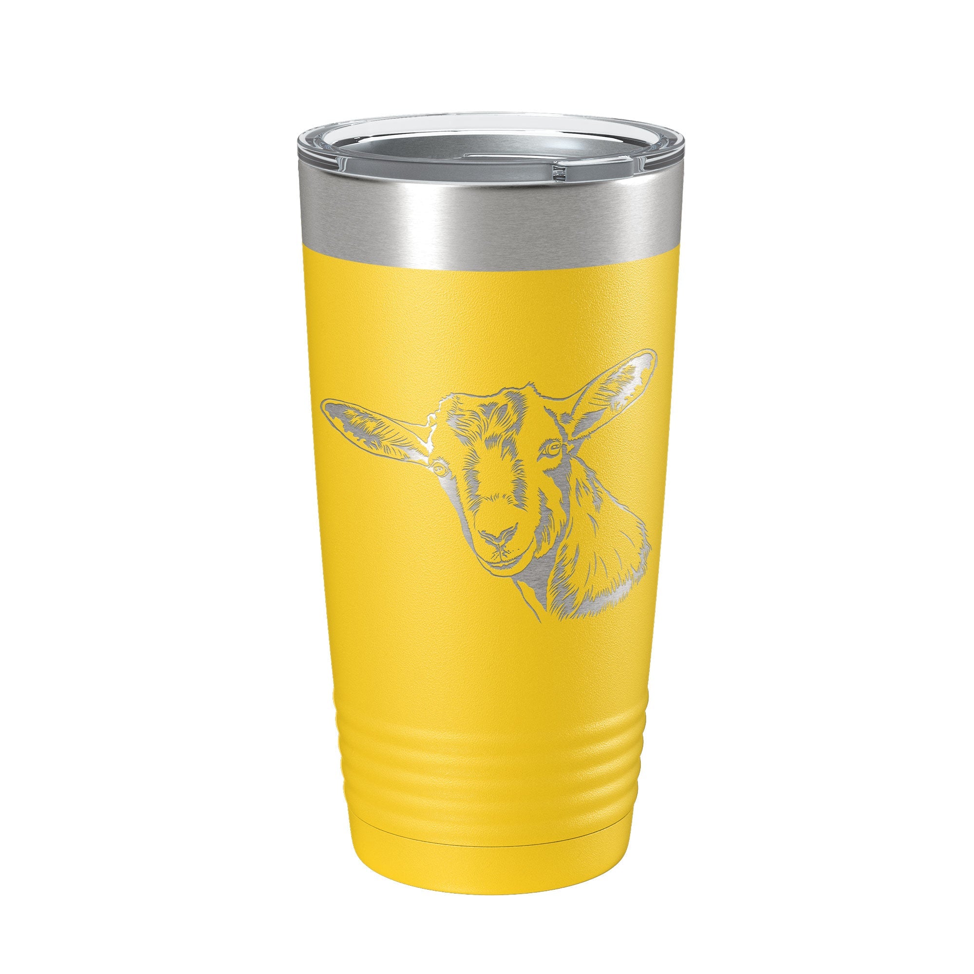 Goat Face Tumbler Goat Farmer Travel Mug Insulated Laser Engraved Coffee Cup Gift 4H 20 oz