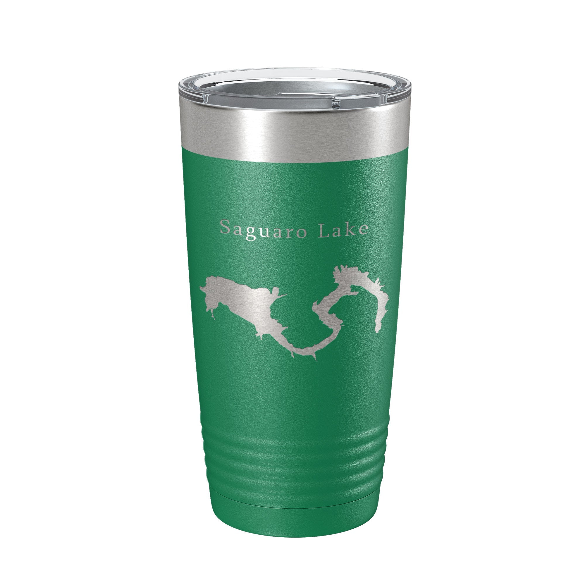 Saguaro Lake Map Tumbler Travel Mug Insulated Laser Engraved Coffee Cup Arizona 20 oz