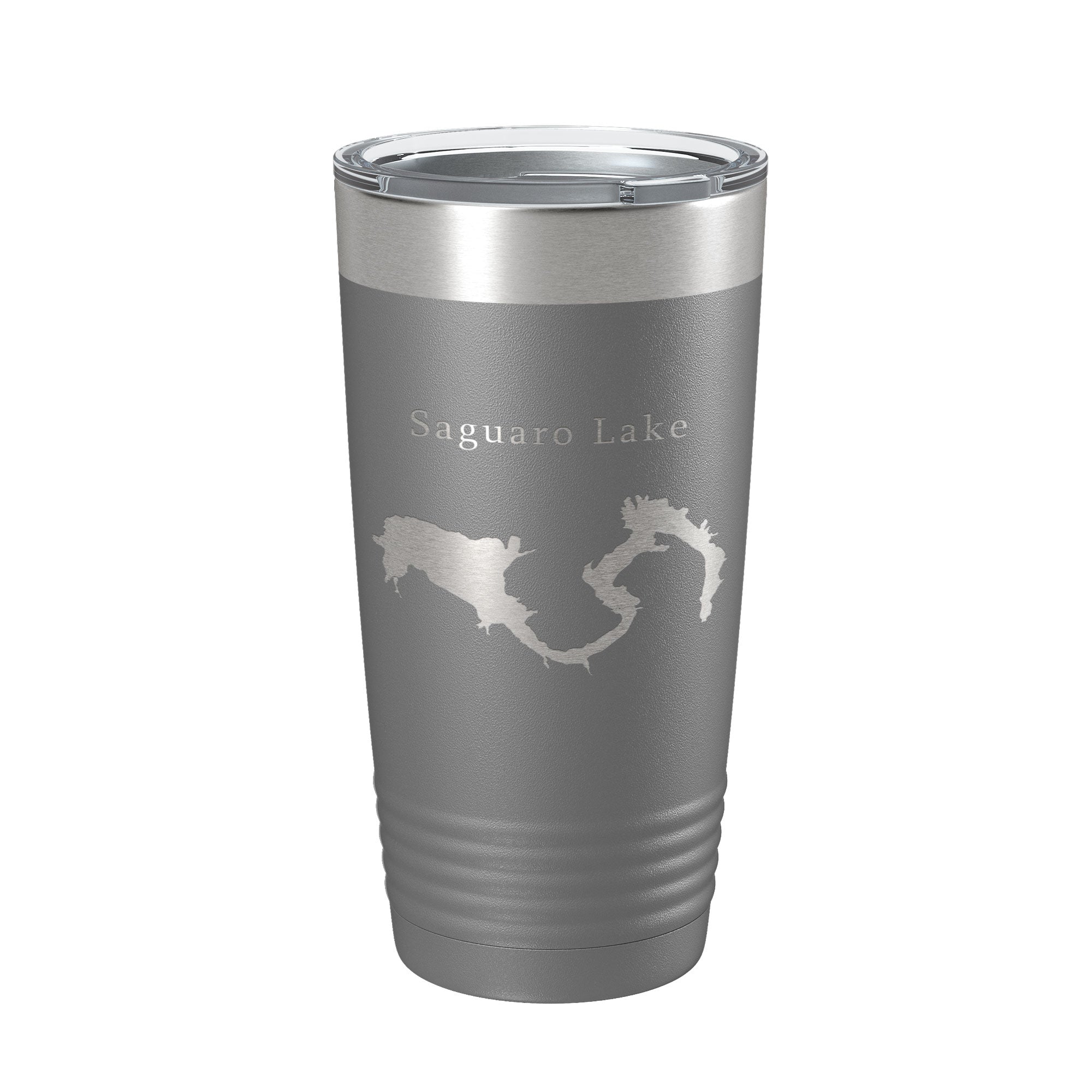 Saguaro Lake Map Tumbler Travel Mug Insulated Laser Engraved Coffee Cup Arizona 20 oz