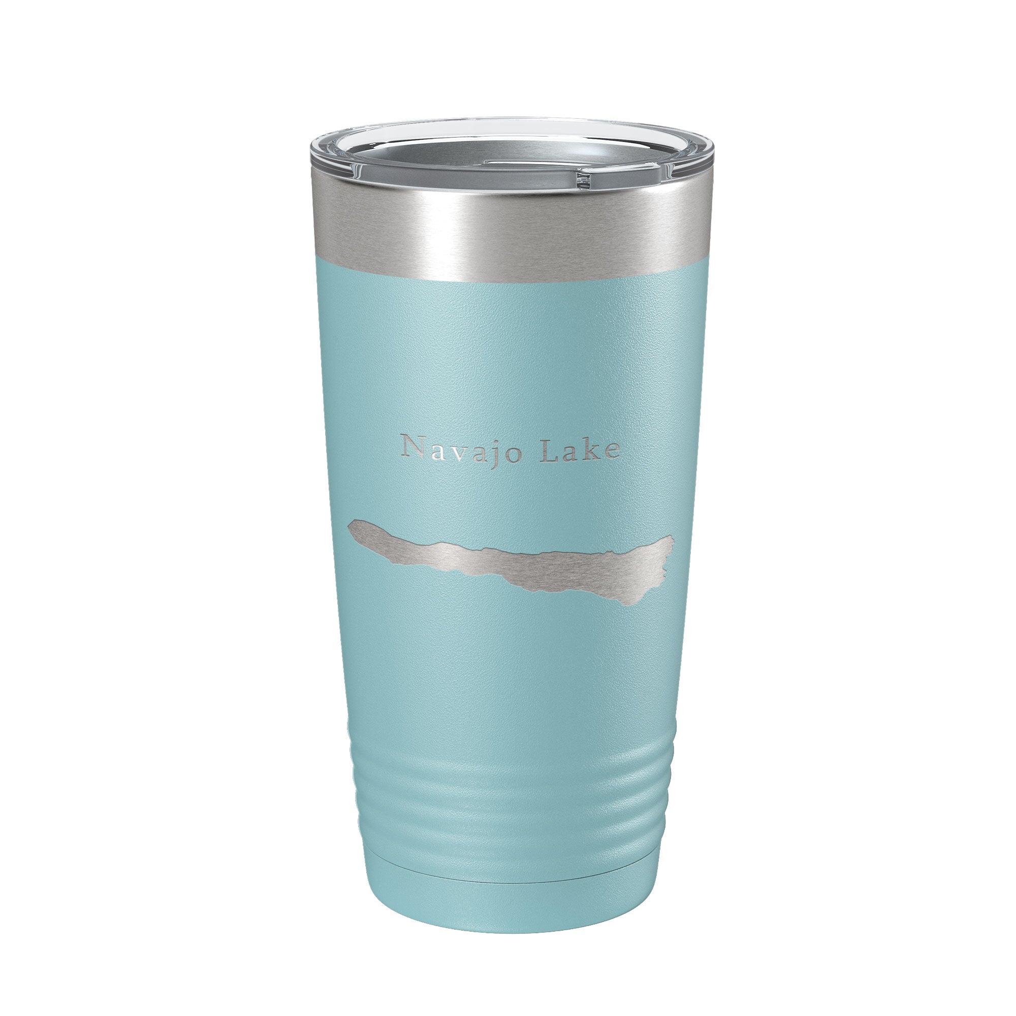 Navajo Lake Map Tumbler Travel Mug Insulated Laser Engraved Coffee Cup Utah 20 oz