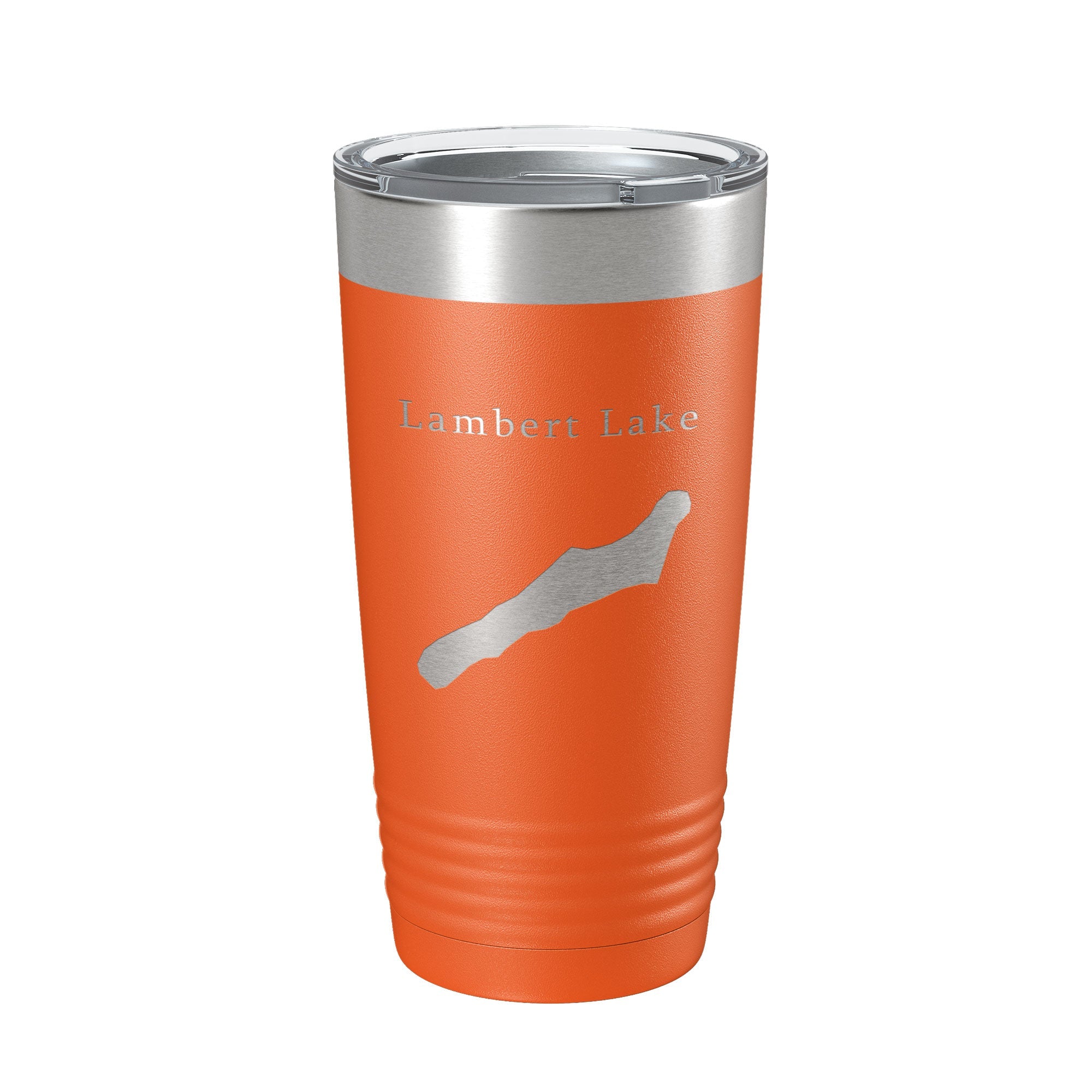 Lambert Lake Map Tumbler Travel Mug Insulated Laser Engraved Coffee Cup Georgia 20 oz