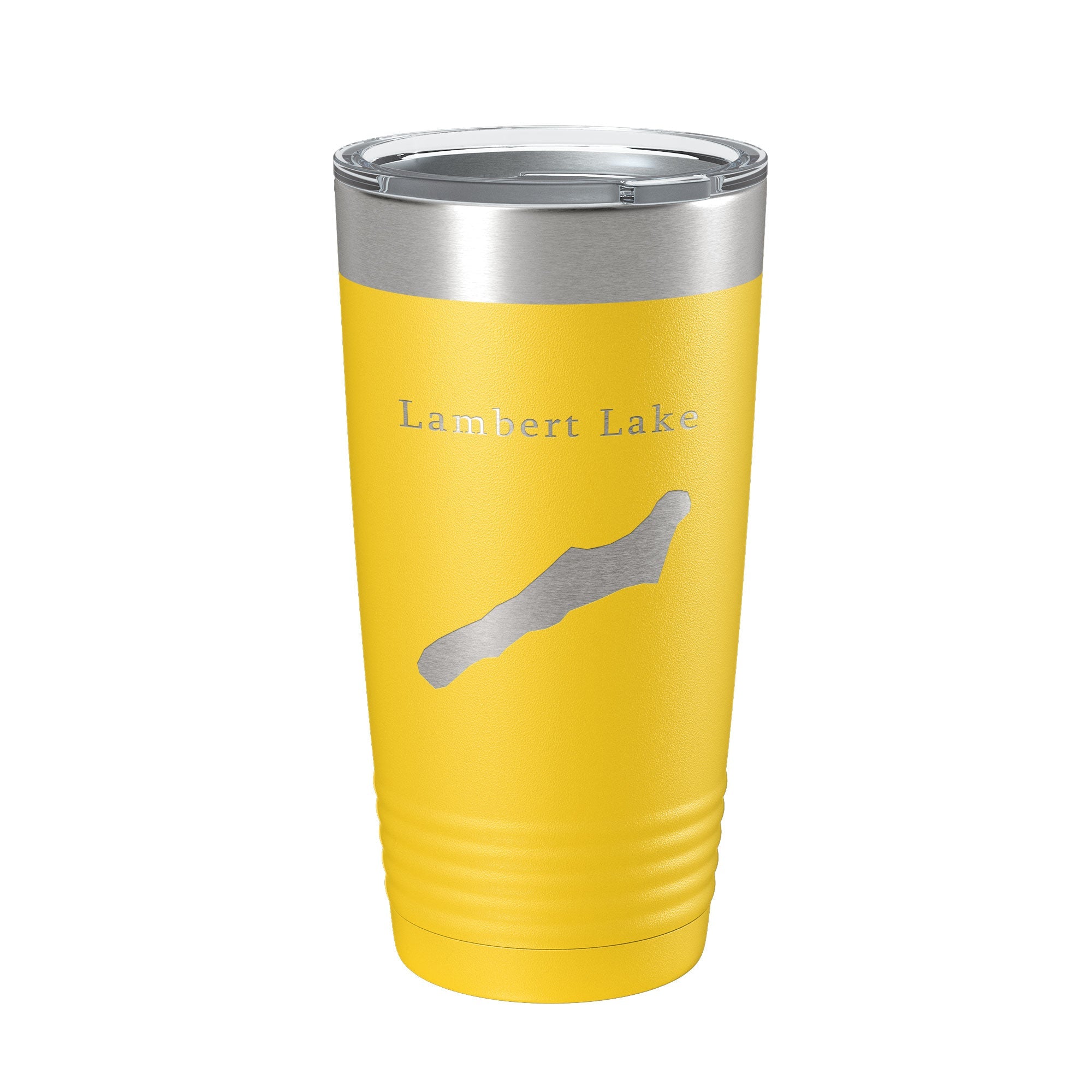Lambert Lake Map Tumbler Travel Mug Insulated Laser Engraved Coffee Cup Georgia 20 oz