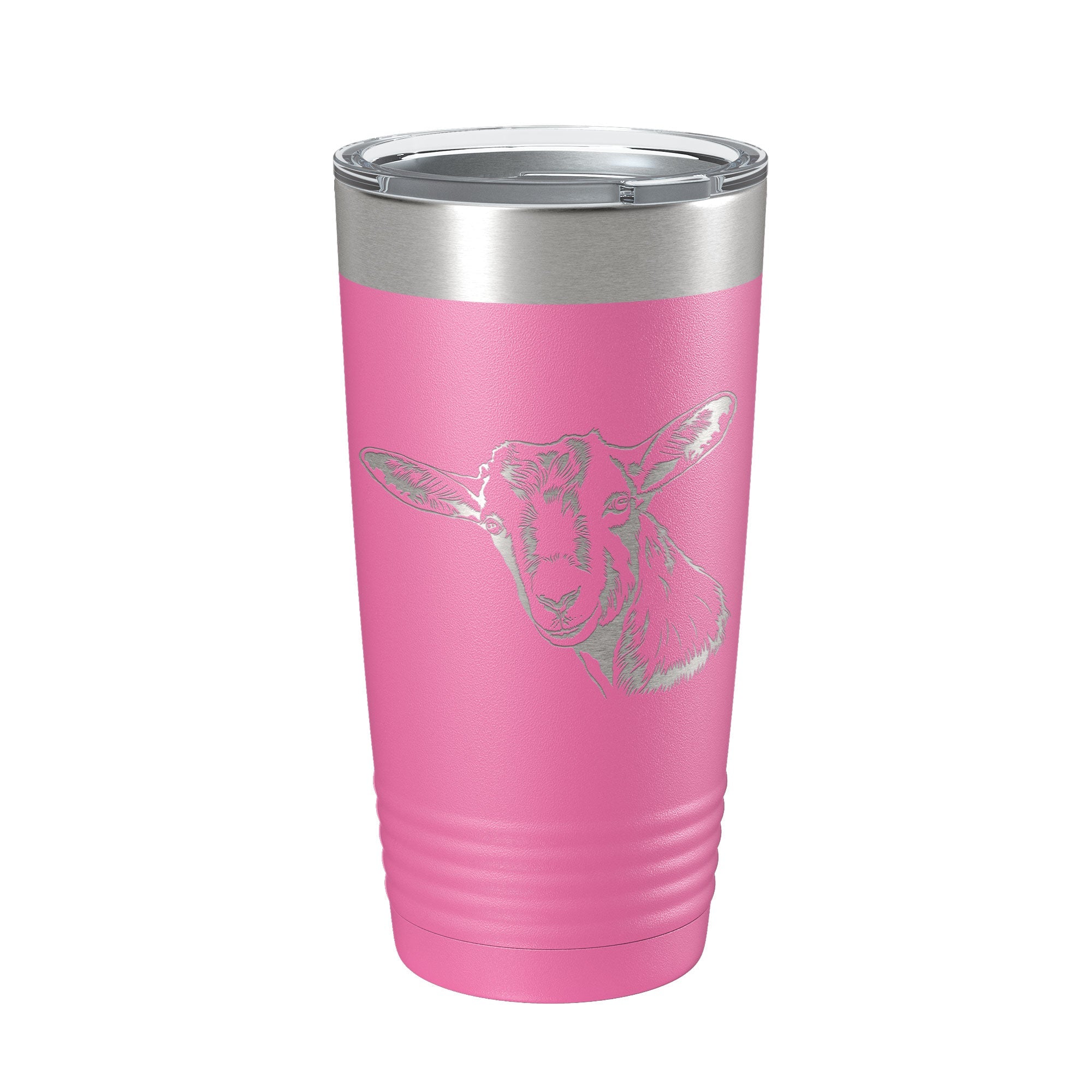 Goat Face Tumbler Goat Farmer Travel Mug Insulated Laser Engraved Coffee Cup Gift 4H 20 oz